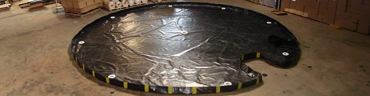 Custom stationary transformer spill containment berm
